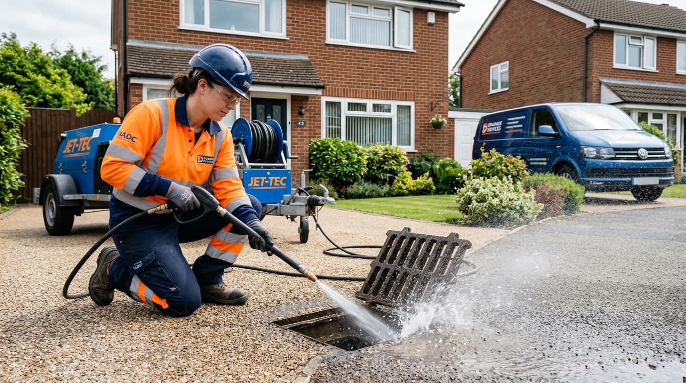 Engineers inspecting a drainage system